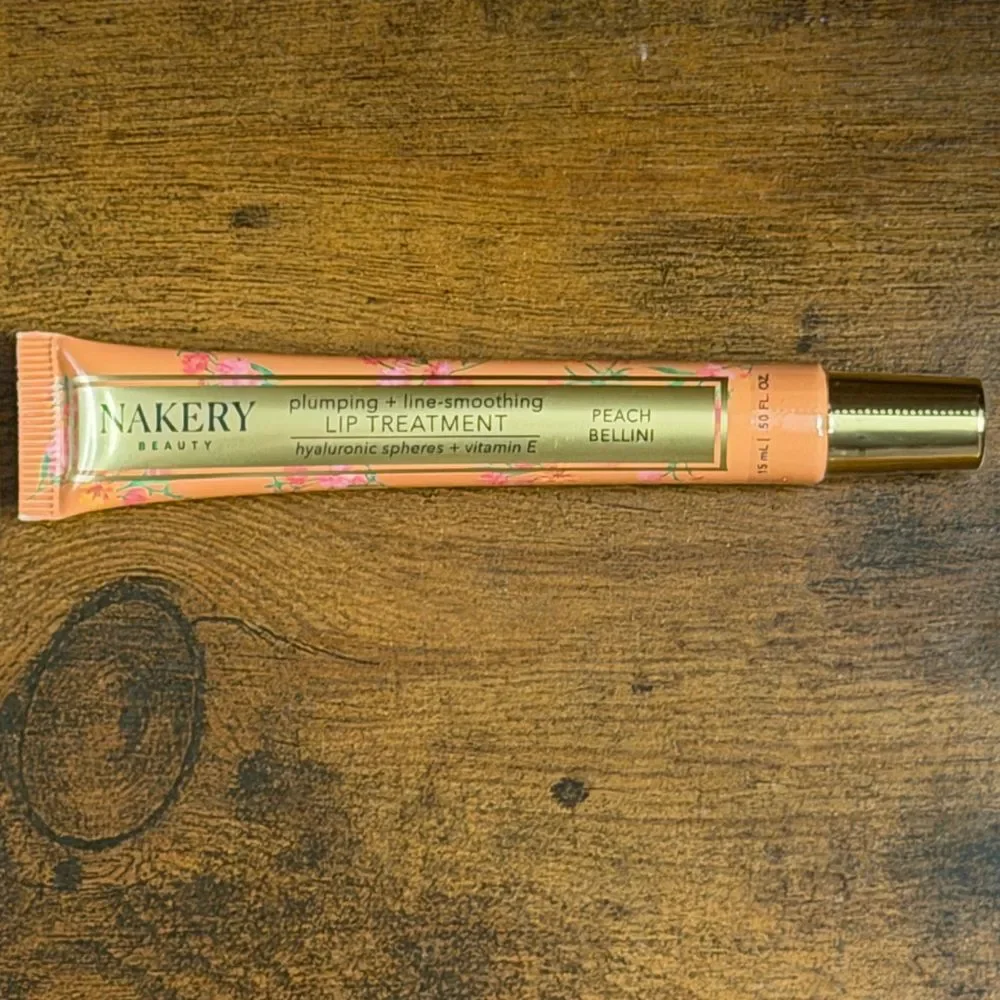 Nakery Beauty Duo: Plumping Lip Treatment + Peptide Liner/Lipstick Combo, NEW